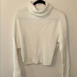 Cozy White Turtleneck Sweater